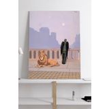 Postermanya (pster18903) Homesickness - Rene Magritte Sanatsal Kanvas Tablo 40 x 60