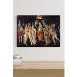 Postermanya (pster18914) Ilkbahar - Primavera - Botticelli Sanatsal Kanvas Tablo 50 x 70