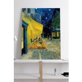 Postermanya (pster18919) Kafe Terasta Gece - Van Gogh Sanatsal Kanvas Tablo 50 x 70
