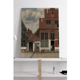 Postermanya (pster19024) The Little Street - Johannes Vermeer Sanatsal Kanvas Tablo 30 x 40