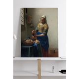 Postermanya (pster19035) The Milkmaid - Süt - Johannes Vermeer Sanatsal Kanvas Tablo 21 x 30