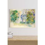 Postermanya (pster19100) View Of A Park - Auguste Renoir Sanatsal Kanvas Tablo 50 x 70