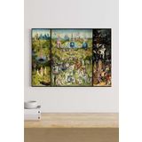 Postermanya (pster19134) Dünyevi Zevkler - Hieronymus Bosch Sanatsal Kanvas Tablo 50 x 70