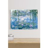 Postermanya (pster19157) Water Lilies - Nilüferler-claude Monet Sanatsal Kanvas Tablo 21 x 30