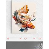 Postermanya (pster2032) Koi Japon Balığı Hayvan Poster - Afiş - Dekoratif Duvar Posteri 30 x 40