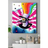 Postermanya (pster20467) Colorful Plague Psychedelic Indie Tarzı Kanvas Tablo 21 x 30