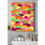Postermanya (pster20511) Carnival Forest Psychedelic Indie Tarzı Kanvas Tablo 30 x 40
