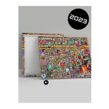 Postermanya (pster20626) Reddit R Place 2023 Kanvas Tablo, R/Place 2023 Son Hali, Dekoratif Duvar Tablosu 21 x 30