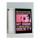 Postermanya (pster208) Forced Pause Motto Manga Anime Kanvas Tablo 21 x 30