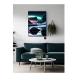Postermanya (pster20884) Nordik Kış Huzuru Iskandinav Tarzı Kanvas Tablo 30 x 40