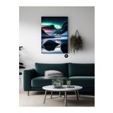 Postermanya (pster20885) Nordik Kış Huzuru Iskandinav Tarzı Kanvas Tablo 21 x 30