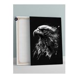 Postermanya (pster21049) Sİyah Beyaz Kartal Hayvan Kanvas Tablo 21 x 30