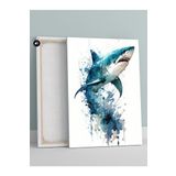 Postermanya (pster21070) Köpek Balığı Jaws Hayvan Kanvas Tablo 30 x 40