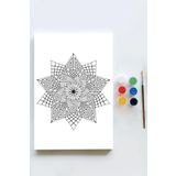 Postermanya (pster21585) Mandala Tuval Kanvas Tablo Boyama Hobi Seti (30x40cm)