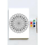 Postermanya (pster21592) Mandala Tuval Kanvas Tablo Boyama Hobi Seti 16 (50x70cm)