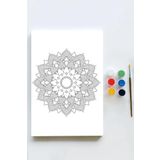 Postermanya (pster21595) Mandala Tuval Kanvas Tablo Boyama Hobi Seti 4 (50x70cm)