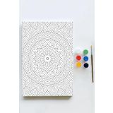 Postermanya (pster21601) Mandala Tuval Kanvas Tablo Boyama Hobi Seti 14 (50x70cm)