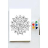 Postermanya (pster21615) Mandala Tuval Kanvas Tablo Boyama Hobi Seti 3 (50x70cm)