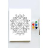 Postermanya (pster21616) Mandala Tuval Kanvas Tablo Boyama Hobi Seti 8 (40x60cm)