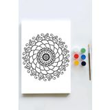 Postermanya (pster21619) Mandala Tuval Kanvas Tablo Boyama Hobi Seti 11 (40x60cm)