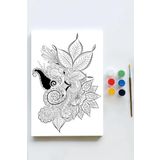 Postermanya (pster21640) Mandala Tuval Kanvas Tablo Boyama Hobi Seti 9 (40x60cm)