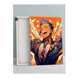 Postermanya (pster308) Blue Hair Style Manga Anime Kanvas Tablo 30 x 40