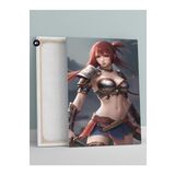 Postermanya (pster434) Kızıl Savaşçı Anime Kızı Manga Anime Kanvas Tablo 21 x 30