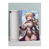 Postermanya (pster464) Sarı Savaşçı Anime Kızı Manga Anime Kanvas Tablo 21 x 30