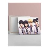Postermanya (pster669) Arkadaş Grubu Manga Anime Kanvas Tablo 30 x 40