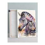 Postermanya (pster932) Zebra Sevgisi Hayvan Kanvas Tablo 21 x 30