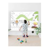 Postermanya Sahil, Deniz Kenarı Eğitici Dev Boyama Kağıdı, Çocuklar Için Aktivite Boyama Rulosu (90X130CM)