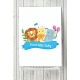 Postermanya Sevimli Hayvanlar Çocuk Odası 30x40 cm Poster