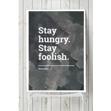 Postermanya Stay Hungry Girişimcilik 70x100 cm Poster