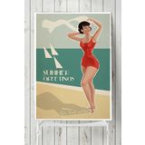 Postermanya Summer Vintage 50x70 cm Poster