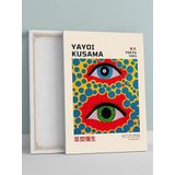 Postermanya Yayoi Kusama Eyes, Gözler, Pop Art. Sanatsal Kanvas Tablo - Tuval Tablo