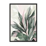 Postifull Acrylic Plant Çerçeveli Tablo, Siyah Çerçeve Ve Poster, Dikey Duvar Tablosu Comfort Serisi No:108537;33 X 48 Siyah Çerçeveli