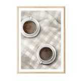 Postifull Ahşap Çerçeveli Tablo, Poster Ve Çerçeve Seti, Cups Of Coffee Comfort Serisi No:108581;13 X 18 Ahşap Çerçeveli
