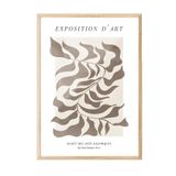 Postifull Ahşap Çerçeveli Tablo, Poster Ve Çerçeve Seti, Exposition D'Art Graphique Comfort Serisi No:108582;10 X 15 Ahşap Çerçeveli
