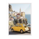 Postifull Amalfi Adventure Çerçeveli Tablo, Beyaz Çerçeve Ve Poster, Duvar Tablosu Comfort Serisi No:108338;50 X 70 Beyaz Çerçeveli