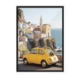Postifull Amalfi Adventure Çerçeveli Tablo, Siyah Çerçeve Ve Poster, Duvar Tablosu Comfort Serisi No:108338;70 X 100 Siyah Çerçeveli