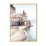 Postifull Amalfi Coast Çerçeveli Tablo, Ahşap Çerçeve Ve Poster, Dikey Duvar Tablosu Comfort Serisi No:108447;13 X 18 Ahşap Çerçeveli