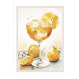 Postifull Aperol Art Çerçeveli Tablo, Beyaz Çerçeve Ve Poster, Dikey Duvar Tablosu Comfort Serisi No:108567;10 X 15 Beyaz Çerçeveli