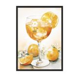 Postifull Aperol Art Çerçeveli Tablo, Siyah Çerçeve Ve Poster, Dikey Duvar Tablosu Comfort Serisi No:108567;30 X 40 Siyah Çerçeveli