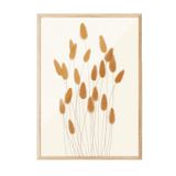 Postifull Aquarelle Reeds Çerçeveli Tablo, Ahşap Çerçeve Ve Poster, Duvar Tablosu Comfort Serisi No:108529;30 X 40 Ahşap Çerçeveli