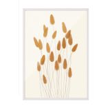 Postifull Aquarelle Reeds Çerçeveli Tablo, Beyaz Çerçeve Ve Poster, Duvar Tablosu Comfort Serisi No:108529;13 X 18 Beyaz Çerçeveli