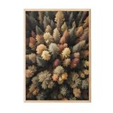 Postifull Autumn Forest Çerçeveli Tablo, Ahşap Çerçeve Ve Poster, Dikey Duvar Tablosu Comfort Serisi No:108293;13 X 18 Ahşap Çerçeveli
