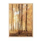 Postifull Autumn Trees Çerçeveli Tablo, Ahşap Çerçeve Ve Poster, Dikey Duvar Tablosu Comfort Serisi No:108347;33 X 48 Ahşap Çerçeveli