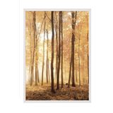 Postifull Autumn Trees Çerçeveli Tablo, Beyaz Çerçeve Ve Poster, Dikey Duvar Tablosu Comfort Serisi No:108347;10 X 15 Beyaz Çerçeveli
