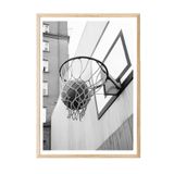 Postifull Basketball Score Çerçeveli Tablo, Ahşap Çerçeve Ve Poster, Duvar Tablosu Comfort Serisi No:108327;33 X 48 Ahşap Çerçeveli