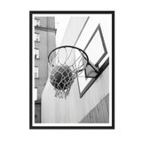 Postifull Basketball Score Çerçeveli Tablo, Siyah Çerçeve Ve Poster, Duvar Tablosu Comfort Serisi No:108327;50 X 70 Siyah Çerçeveli